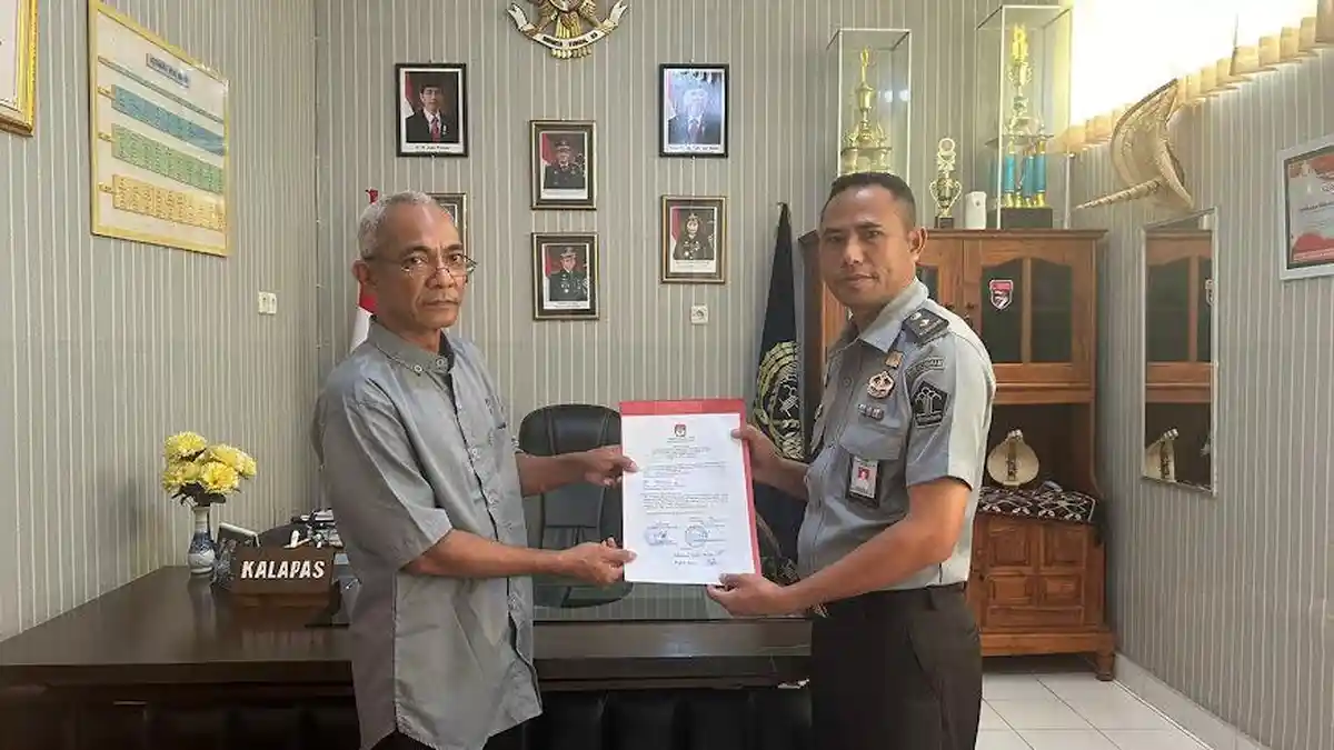 Lapas Baa Terima Surat Pindah Memilih dari KPU Rote Ndao 
