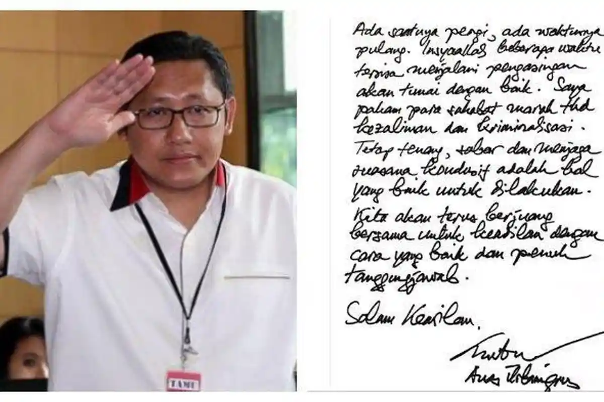 Jelang Bebas, Anas Urbaningrum Tulis Surat dari Penjara, Isinya Respons Kegerahan Sabahatnya