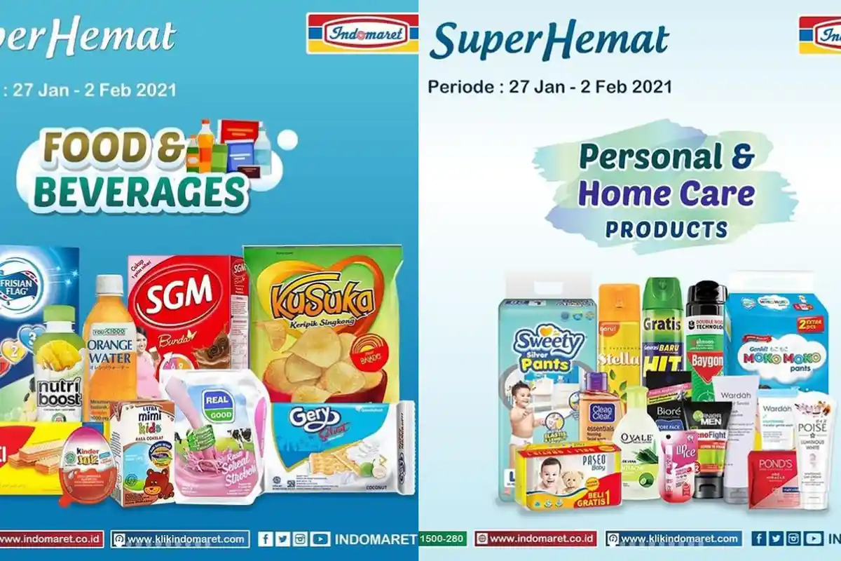 Promo Indomaret hingga 2 Februari 2021, Diskon Cokelat, Susu, Minyak Goreng, Deterjen, Snack & Sampo