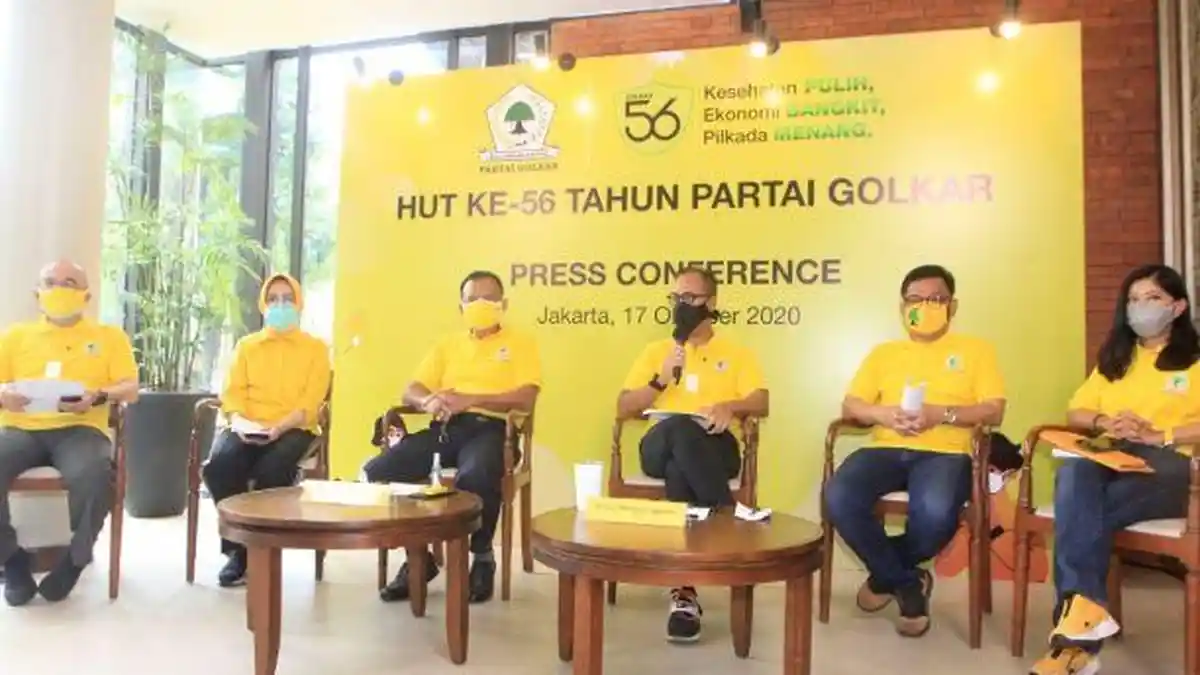 Presiden Jokowi akan Beri Sambutan Secara Virtual saat Puncak HUT ke-56 Golkar