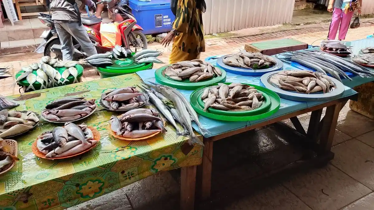 Stok Melimpah, Harga Ikan Segar di Pasar Langgur Malra Stabil