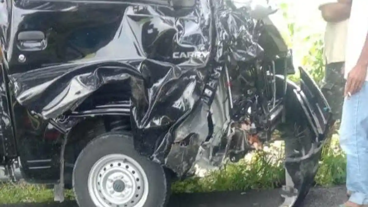 Kecelakaan Maut, Dokter Hewan Tewas, Motor CRF Korban Tabrakan dengan Mobil Pikap