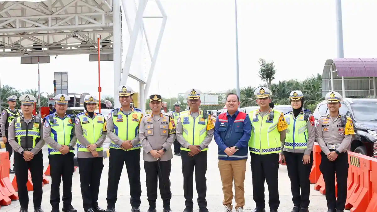 Dir Lantas Polda Sumut Pantau Gerbang Tol Kisaran, Pastikan Tidak Ada Kemacetan