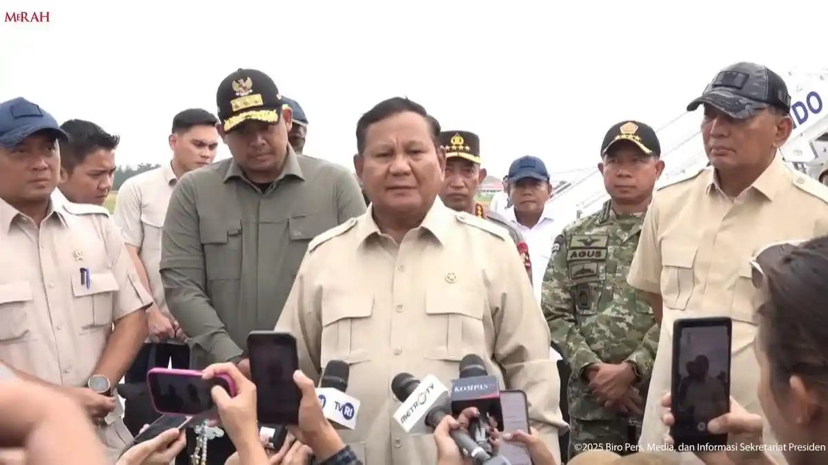 Bencana Banjir Bandang Sumatra, Prabowo Sebut Warga Tegar dan Bakal Tertibkan Pembalakan Liar