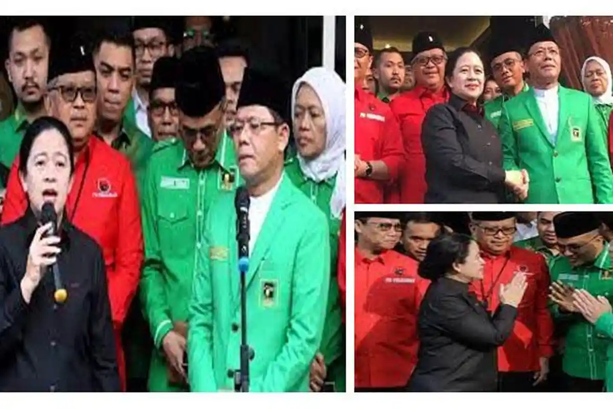 Puan Maharani Pimpin Elit PDIP Datangi Markas PPP, Saling Topang Menangkan Ganjar di Pilpres 2024