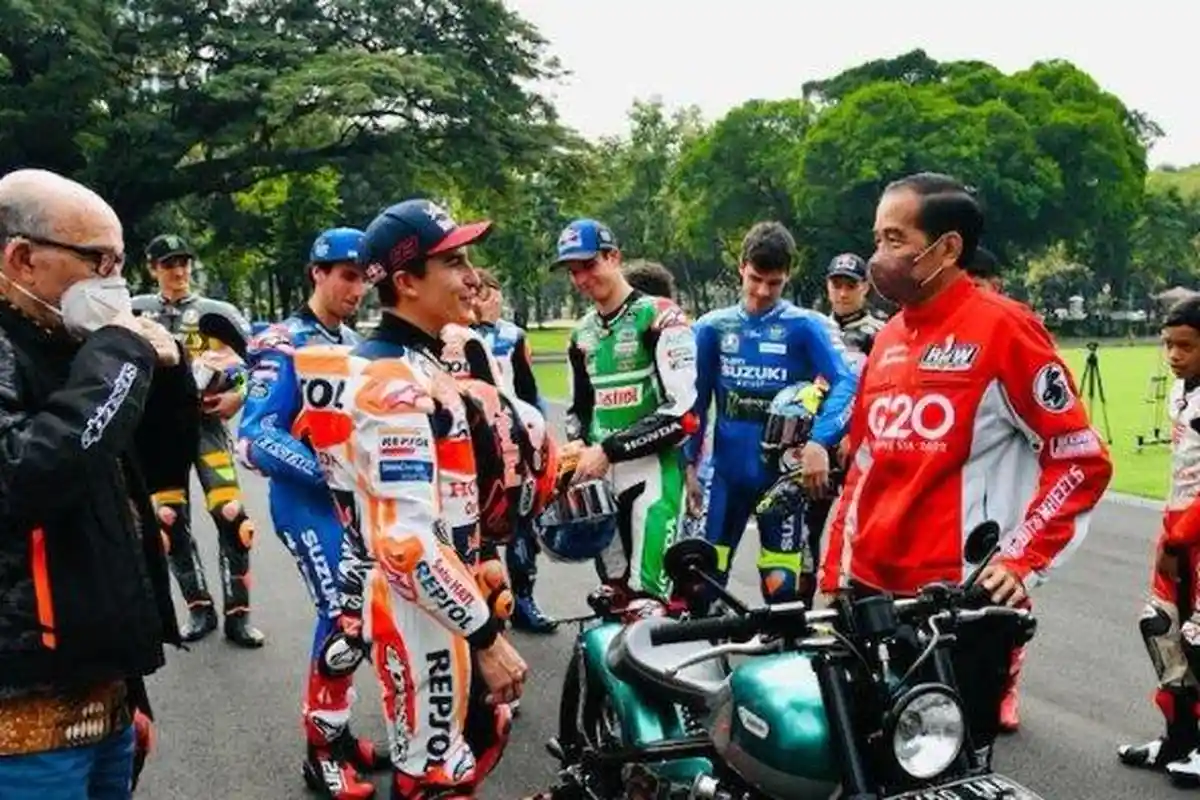 Bertemu Presiden Jokowi, Marc Marquez Bilang Sudah Tak Sabar Balapan di Mandalika