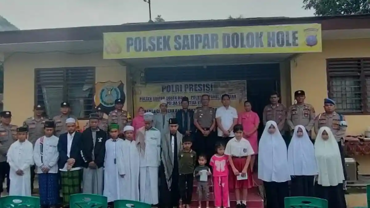 Polsek Saipar Dolok Hole Gelar Santunan Anak Yatim, Perkuat Kedekatan dengan Warga