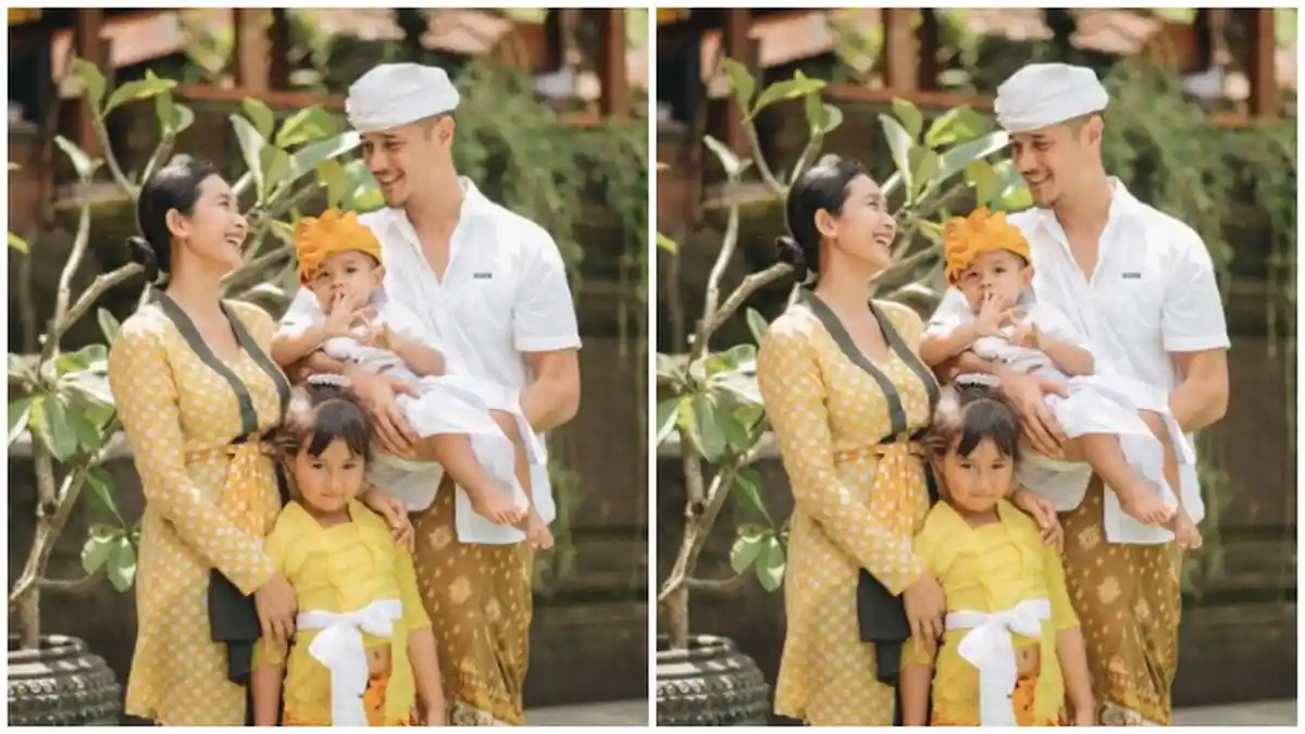 Happy Salma Rayakan Galungan bersama Keluarga, Intip Potretnya Memakai Baju Adat Bali