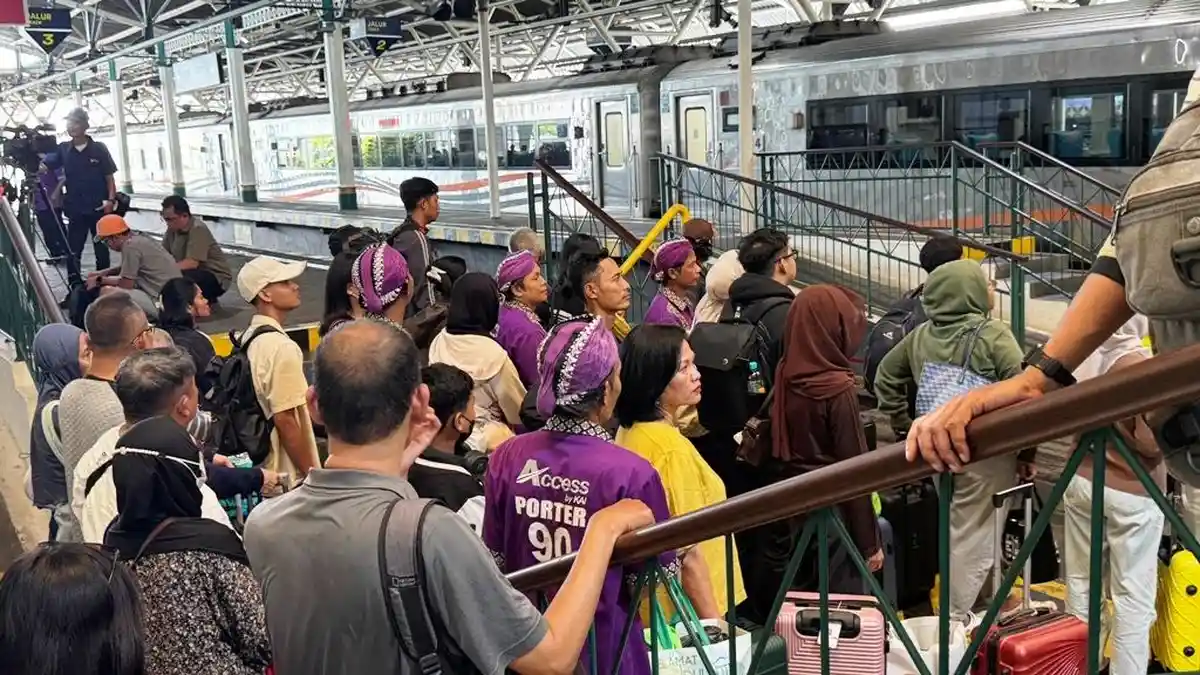 Rekor! 61.554 Penumpang Padati KAI Daop 6 Yogyakarta di H+1 Lebaran