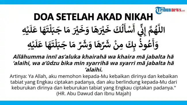 Doa setelah Akad Nikah agar Keluarga Sakinah, Mawaddah, Warahmah