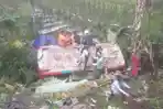 BREAKING NEWS, Bus Masuk Jurang di Sumowono, Diduga Tak Kuat Melaju di Tanjakan