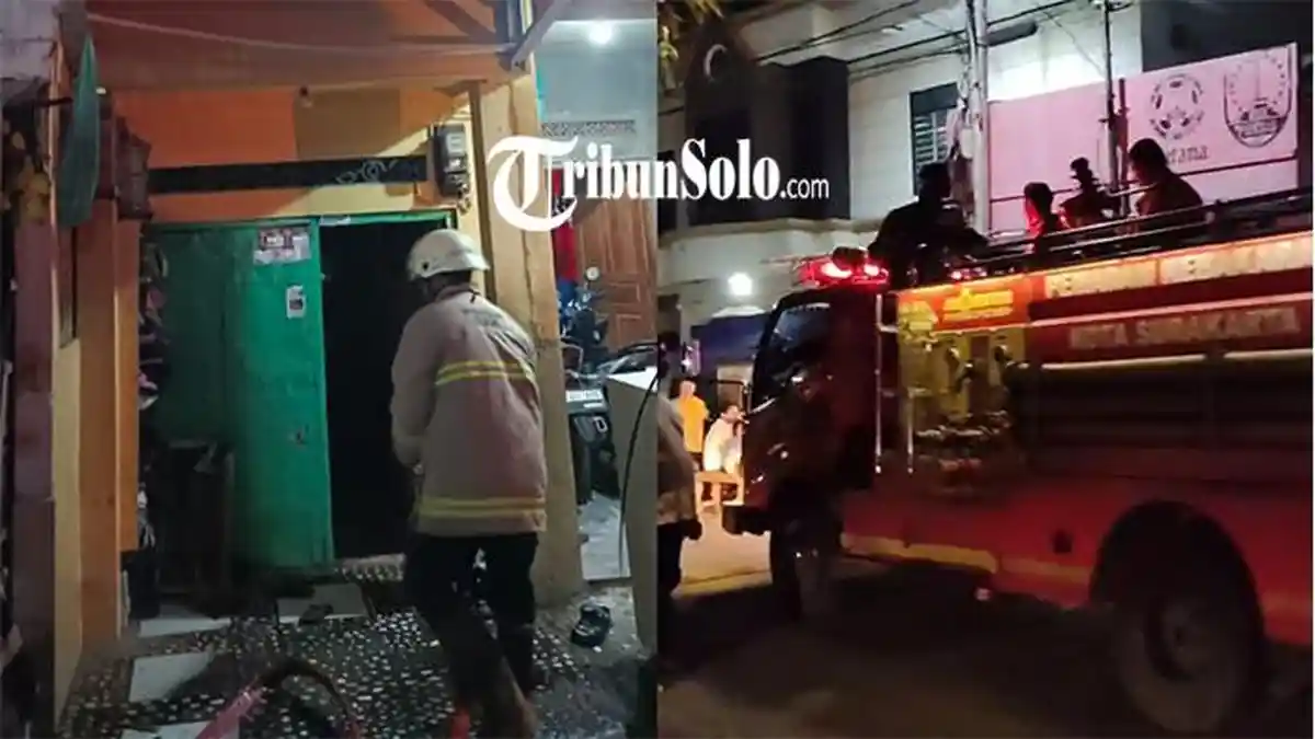 Terjadi Kebakaran Rumah Malam Ini di Setabelan Solo, Warga Bahu Membahu Ikut Memadamkan