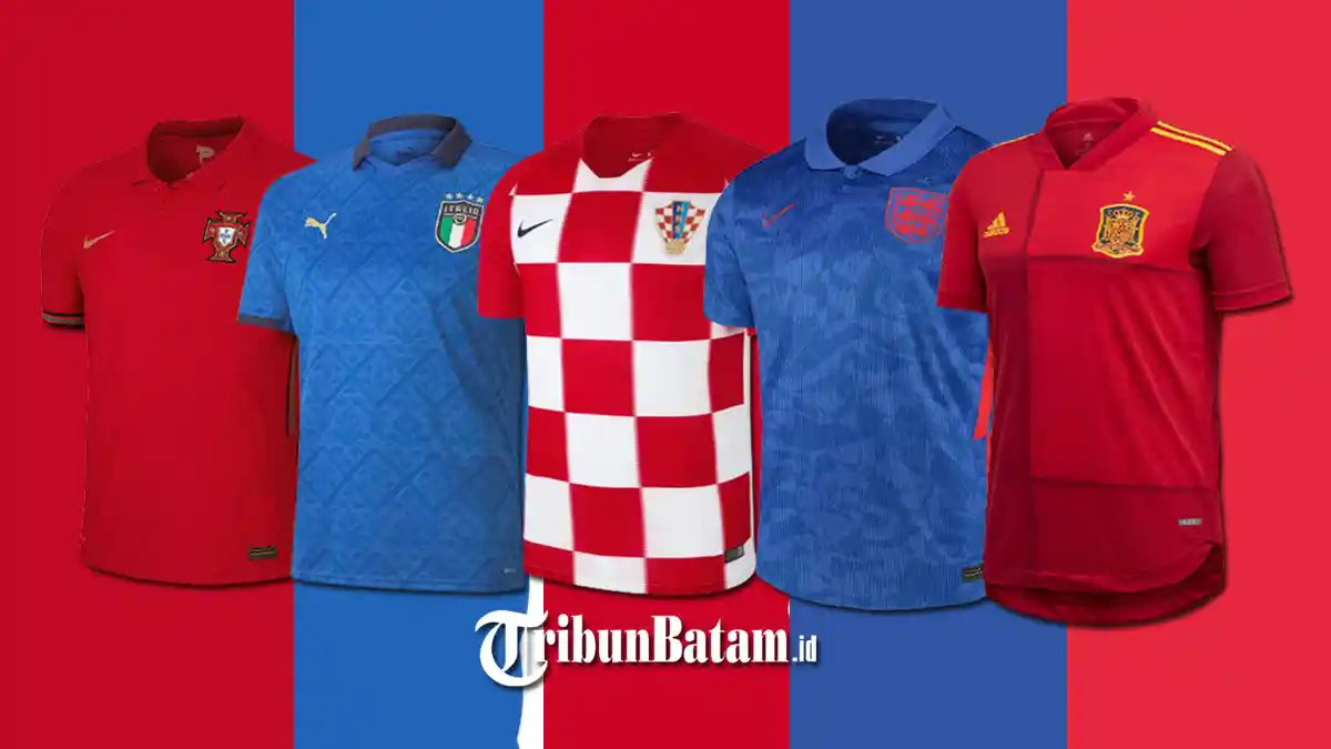 Jersey Tim Euro 2020, Jersey Inggris, Italia, Jerman, Jersey Kandang Ukraina Diprotes Rusia
