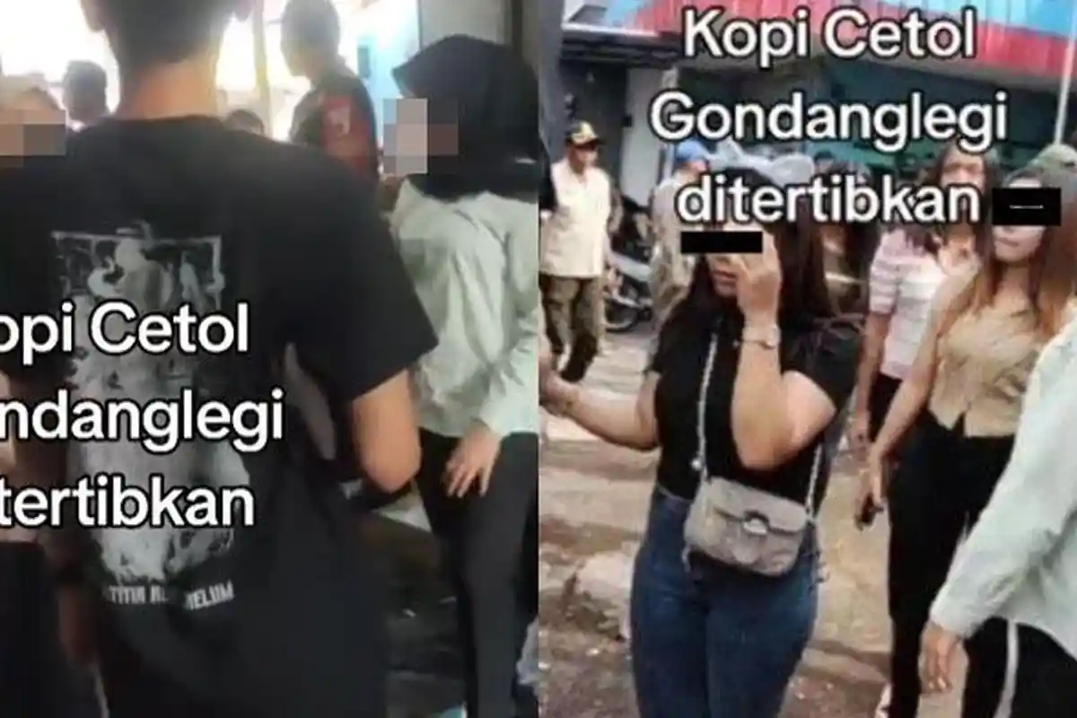 Warung Kopi Cetol di Dalam Pasar Digerebek Satpol PP, Pengunjung Bisa Pangku Pelayan Wanita Muda