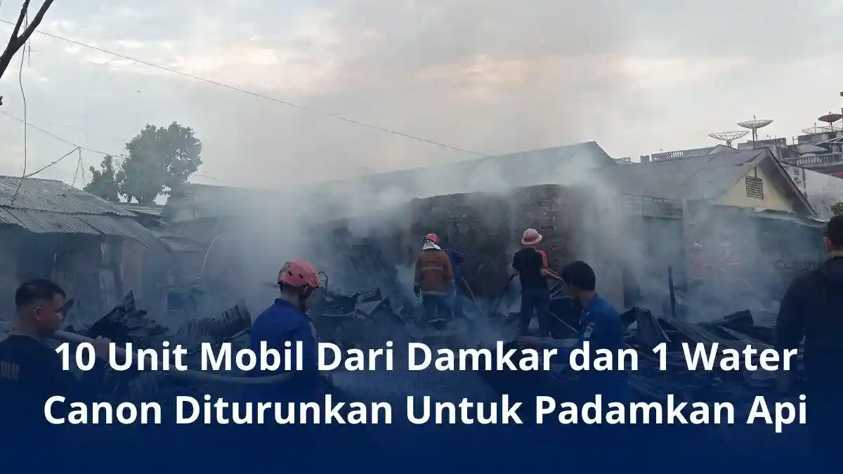 Polisi Ungkap Penyebab Kebakaran 6 Kios di Lubuklinggau, Api Berasal Dari Plafon, Terdengar Ledakan