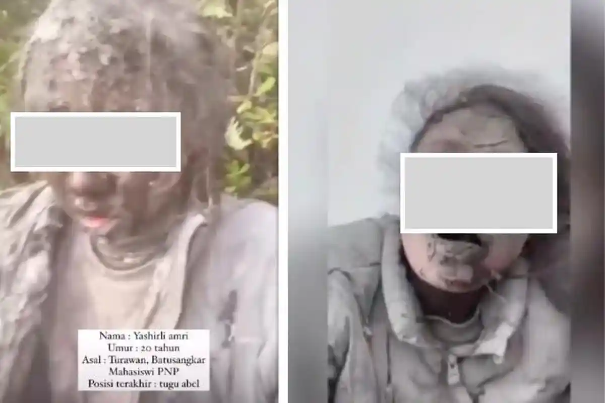 Beredar Video Wanita Diduga Pendaki Gunung Marapi Penuh dengan Abu Vulkanik, Kirim Video ke Keluarga