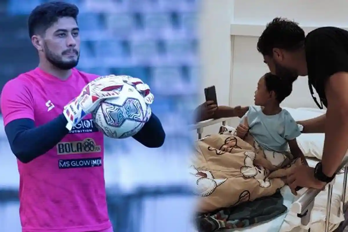 Perhatian Adilson Maringa Jenguk Aremania di Rumah Sakit, Kiper Arema FC sampai Bikin Salfok