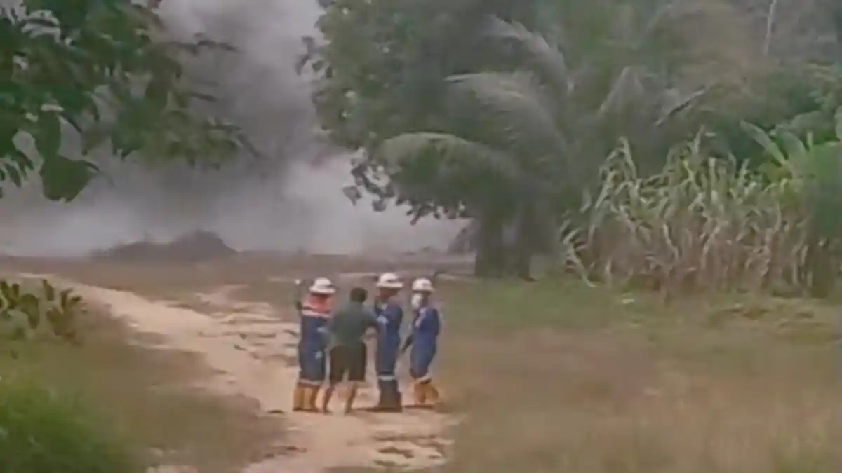 Pipa Gas Pertamina Bocor di Muara Enim, Warga Panik Bergegas Mengungsi, Tim Diterjunkan