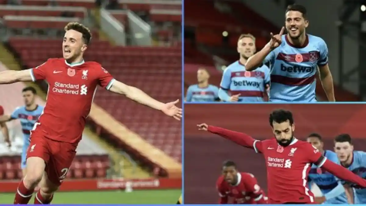 Liverpool Vs West Ham, The Reds Menang Lewat Gol Mohamed Salah dan Diogo Jota