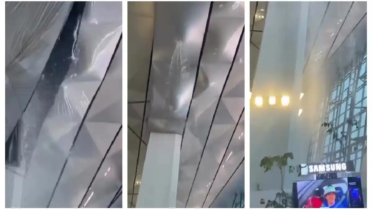 5 Menit Mencekam Atap Gate 7 Bandara Soetta Jebol, Air Tumpah Saat ...