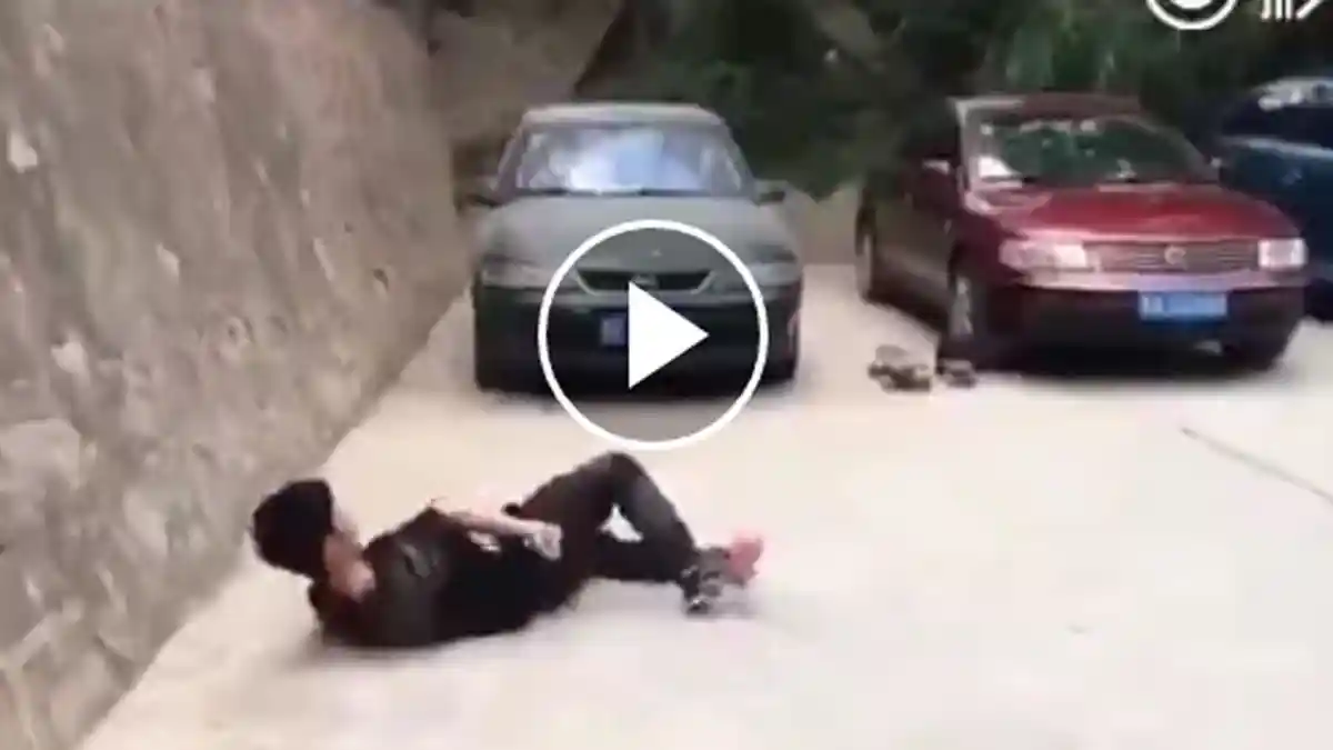 VIDEO- Gagal Lompat Backflip di Parkiran, Remaja Ini Kehilangan Sikunya