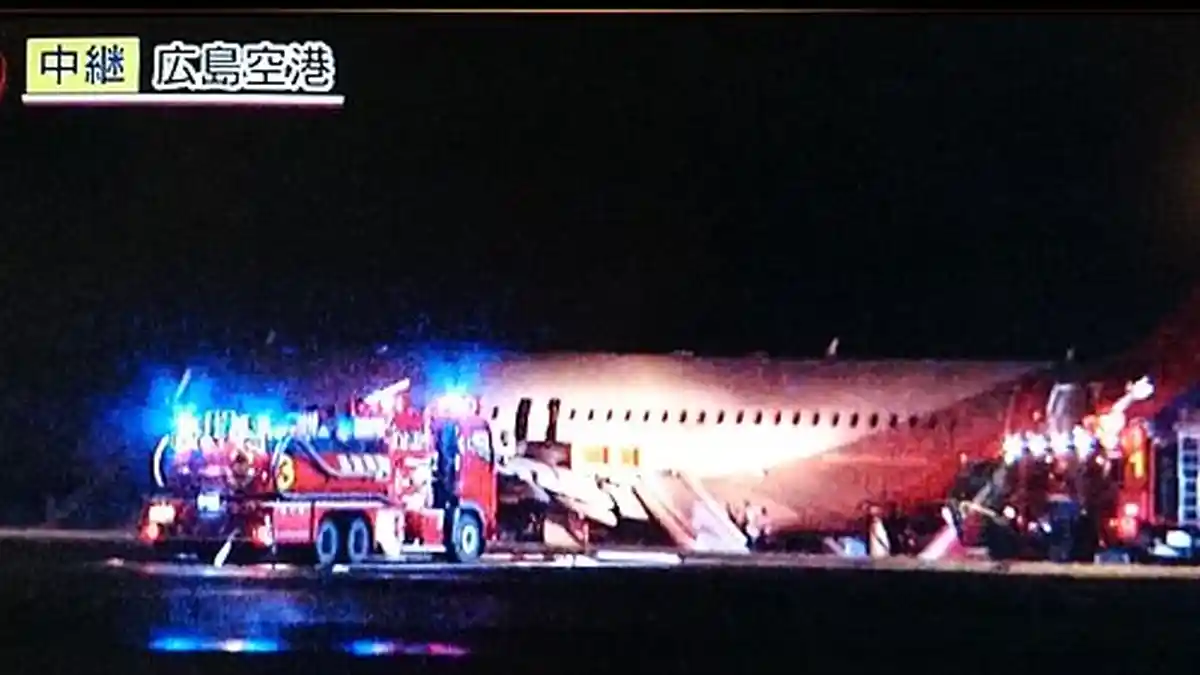Pesawat Asiana Airlines Mengalami Kecelakaan 23 Orang PenumpangTerluka