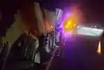 Bus Restu Hantam Pantat Truk Gipsum di Tol Jombang-Mojokerto, 1 Penumpang Asal Madiun Tewas
