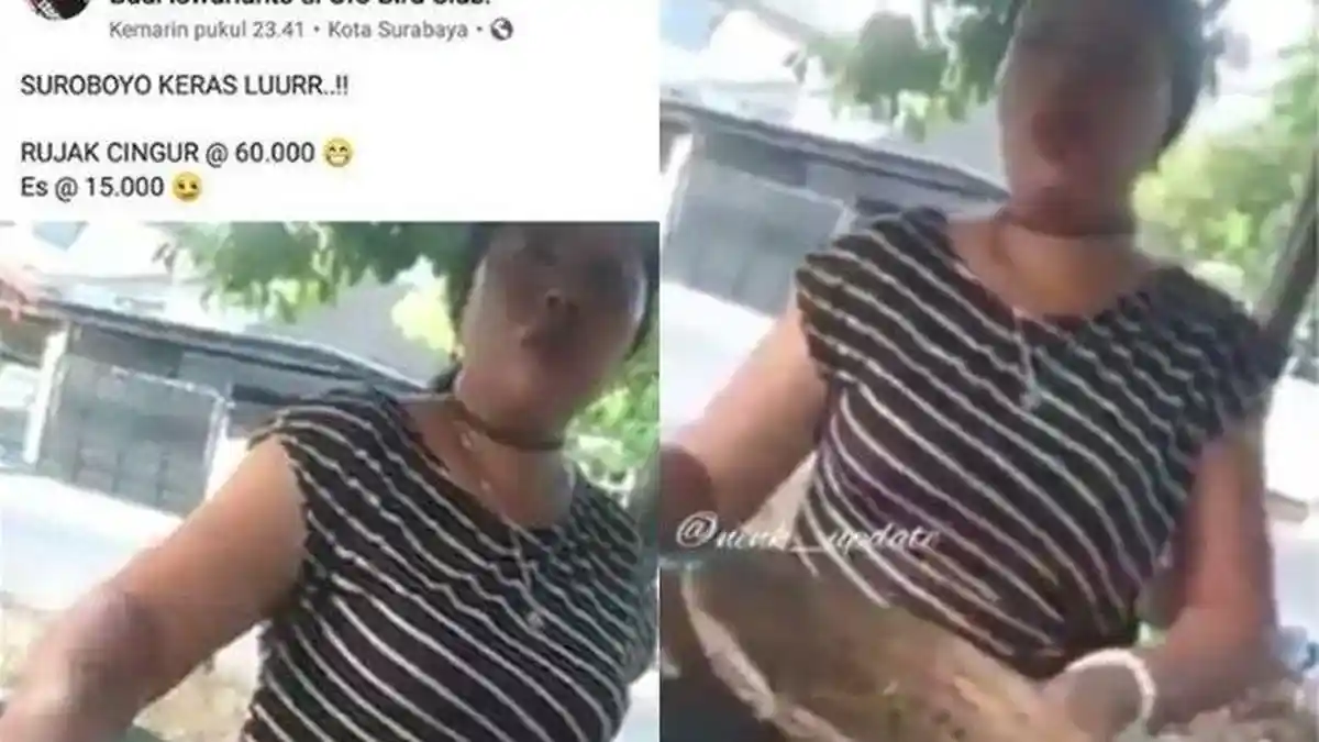 Setelah Warung Bu Anny, Kini Viral Rujak Cingur Kaki Lima Harga Selangit, Warga Jadi Heboh