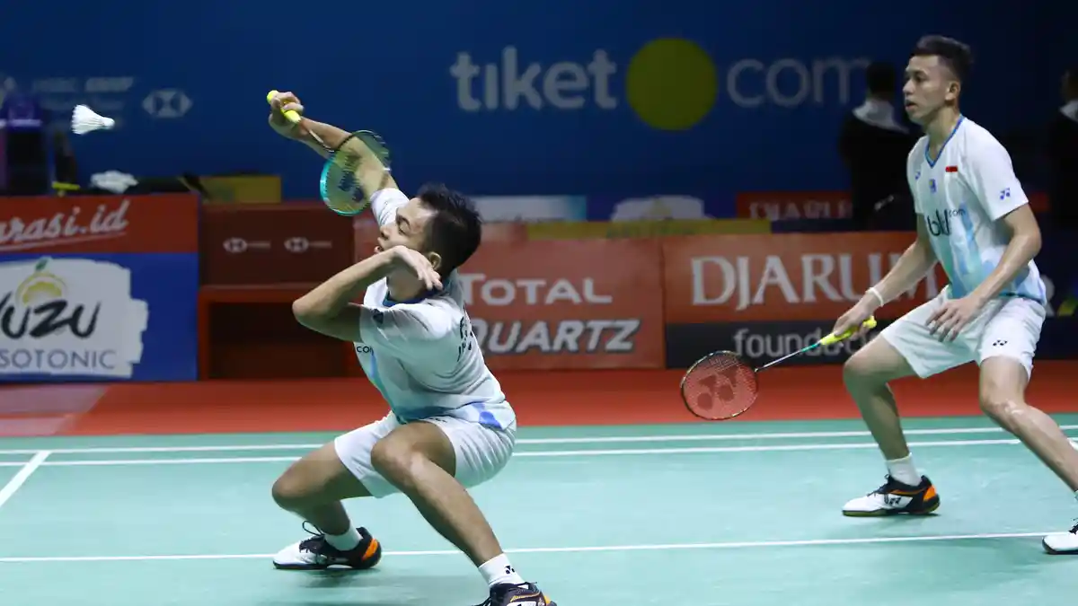 BWF 2019: Fajar Alfian/Muhammad Rian Ardianto Atasi Perlawanan Wakil Inggris Lewat Rubber Game
