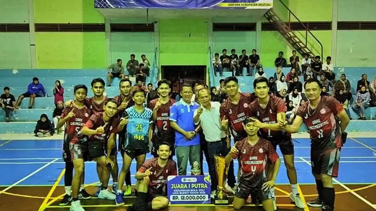 Tim Voli Putra Tanjungpandan 3 Juara Liga Bupati Belitung