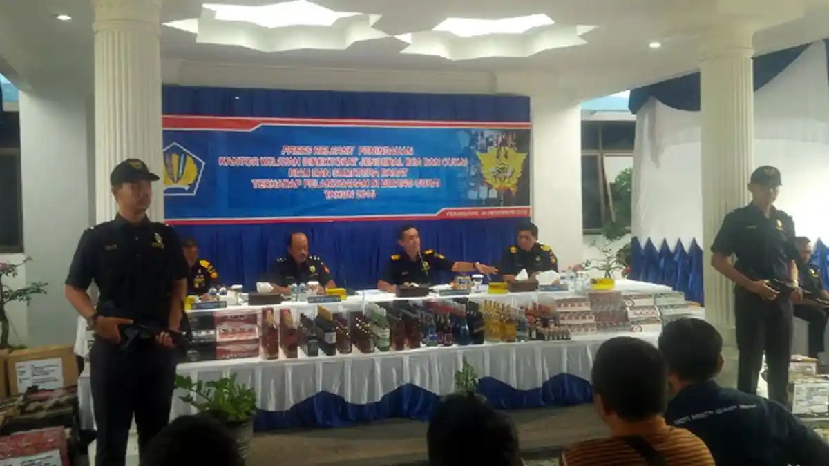 Kanwil Dirjen Bea Cukai Riau Sumbar Selamatkan Potensi Kerugian Negara Rp 23 Miliar