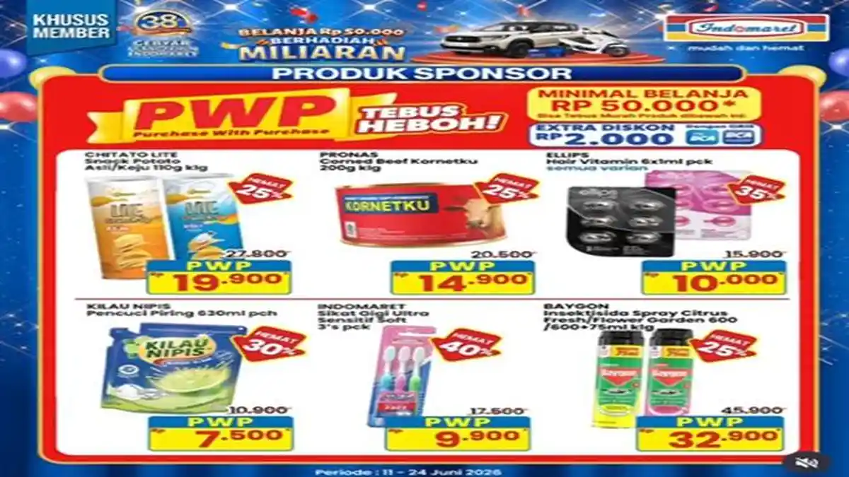 Promo Indomaret Tebus Heboh Hari Ini, Sikat Gigi Hanya Rp 9.900, Chitato Lite Rp 19.900 - Pos-kupang.com