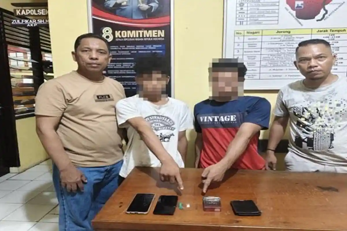 Polsek Ranah Batahan Resor Pasbar Sumbar Tangkap Dua Orang Diduga Pelaku Penyalahgunaan Narkotika