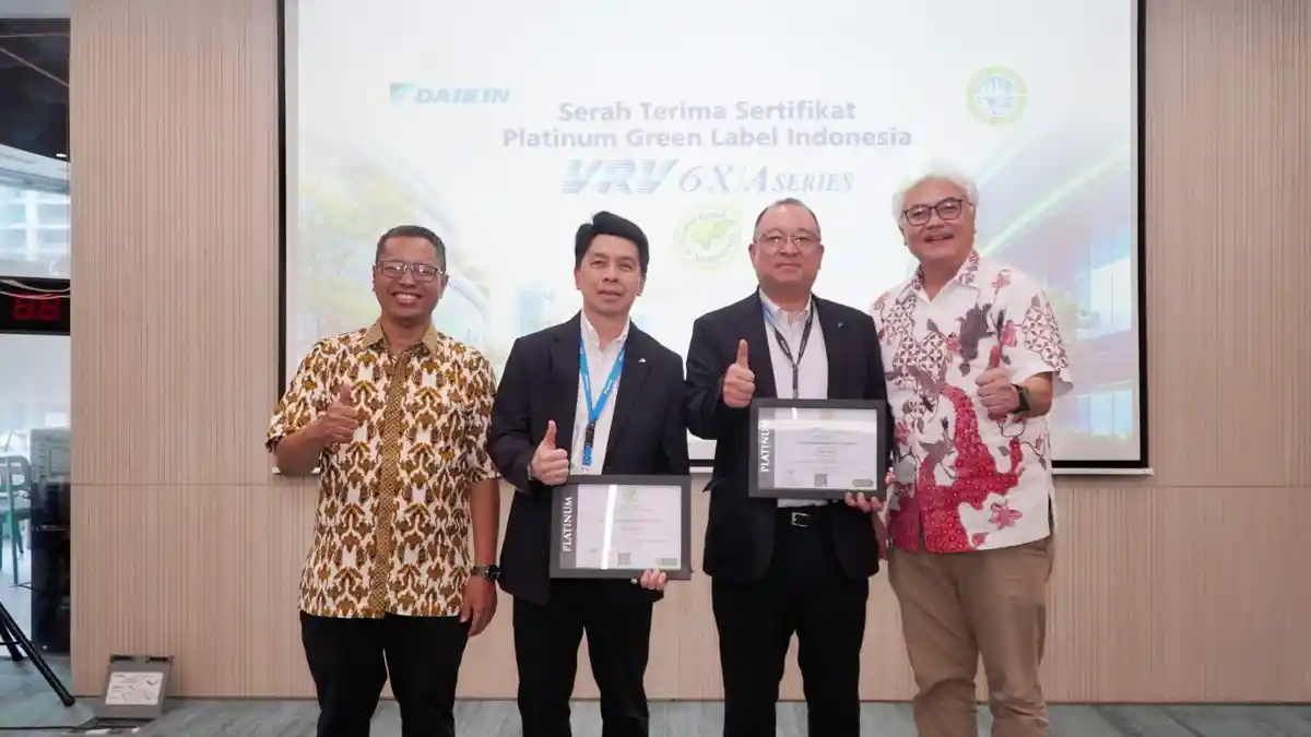 Raih Green Label Platinum, Daikin Perkuat Edukasi Bangunan Hijau