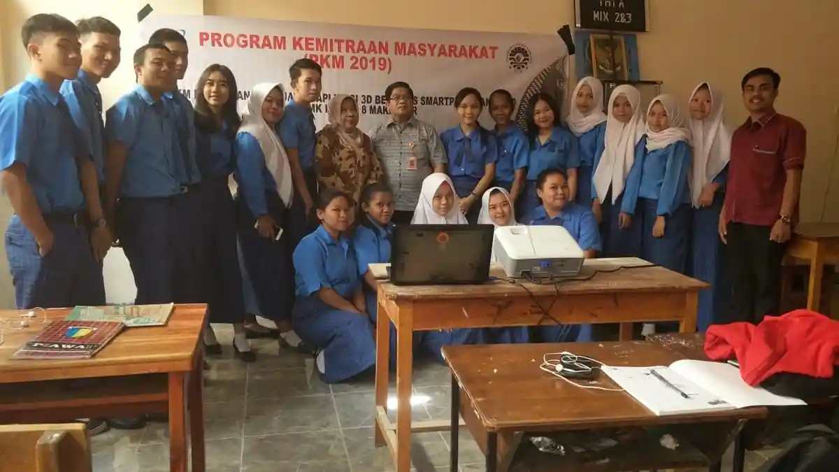 Dosen UNM Buat Pelatihan Aplikasi 3D untuk Siswa SMK