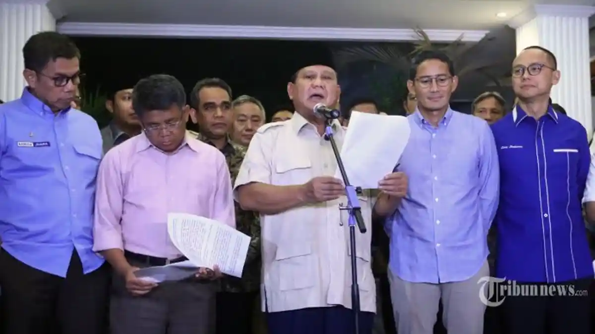 Tak Ada Ucapan Selamat untuk Jokowi, Ini Transkrip Lengkap Pidato Prabowo Usai Putusan MK