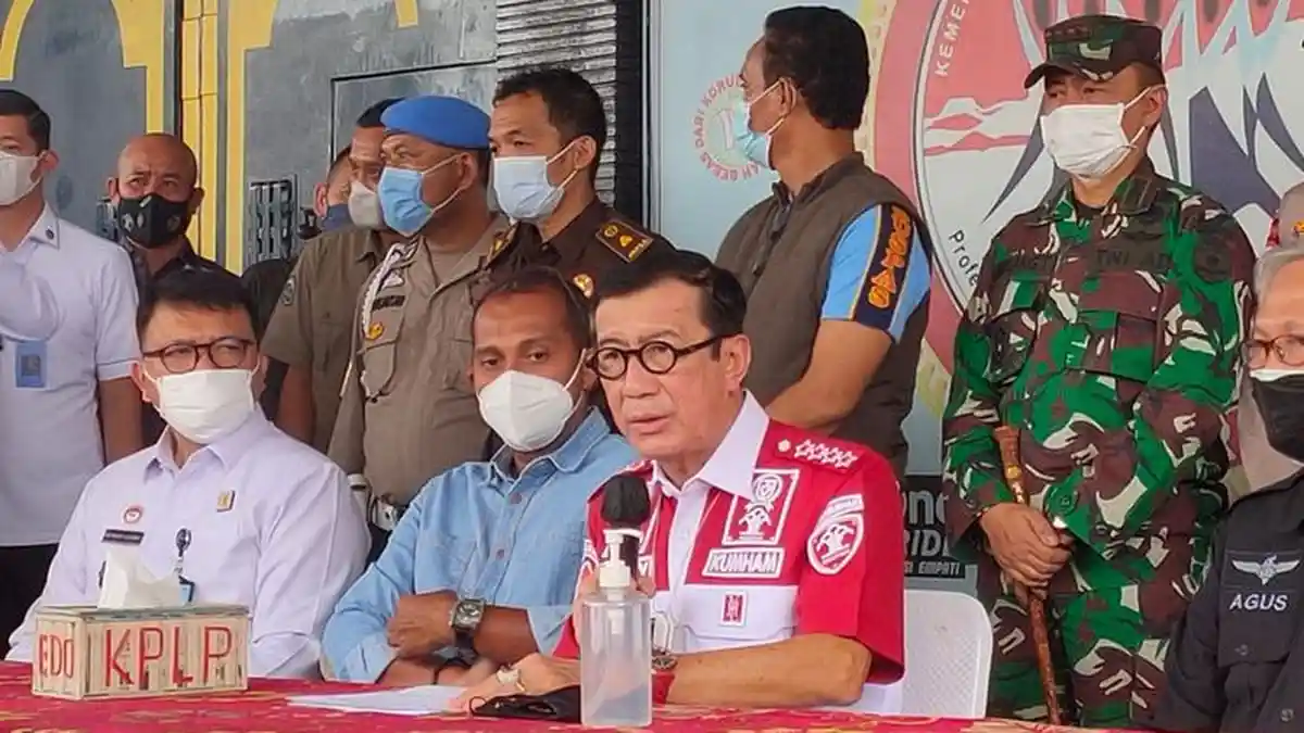 Yasonna Laoly Ungkap Detik-detik Kebakaran di Lapas Kelas 1 Tangerang, Dugaan Penyebab Kebakaran