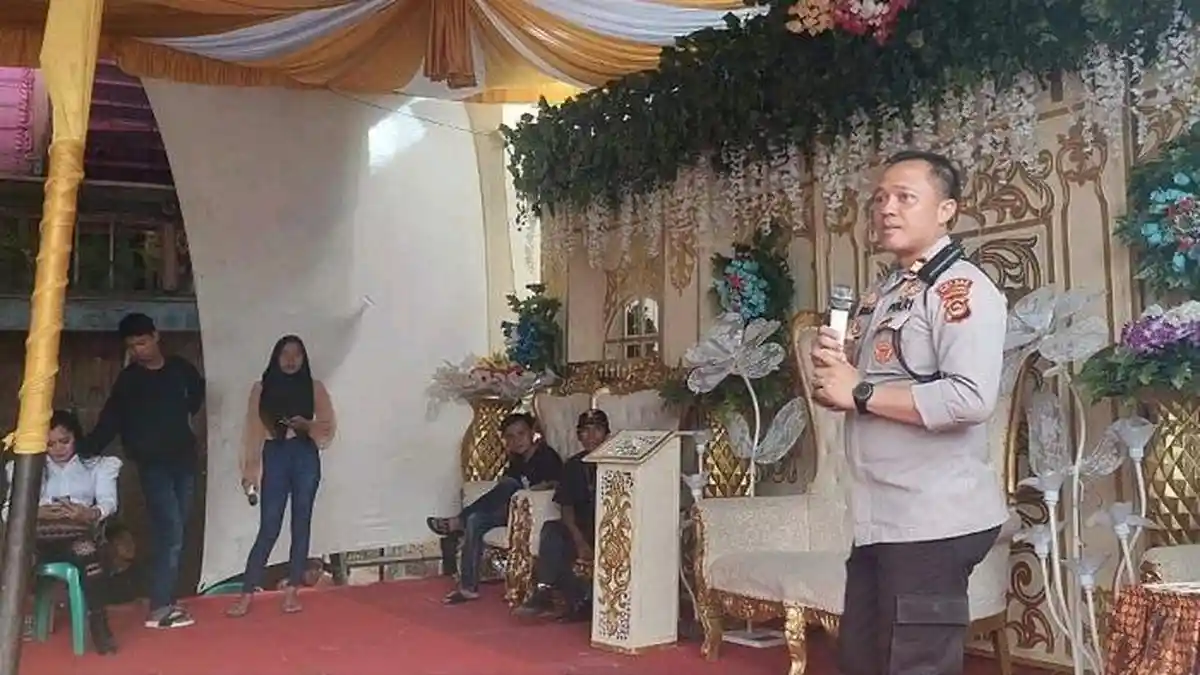 Datangi Pesta Pernikahan, Polisi di Empat Lawang Minta Miras Tak Dijual dan Tak Ada Pesta Malam
