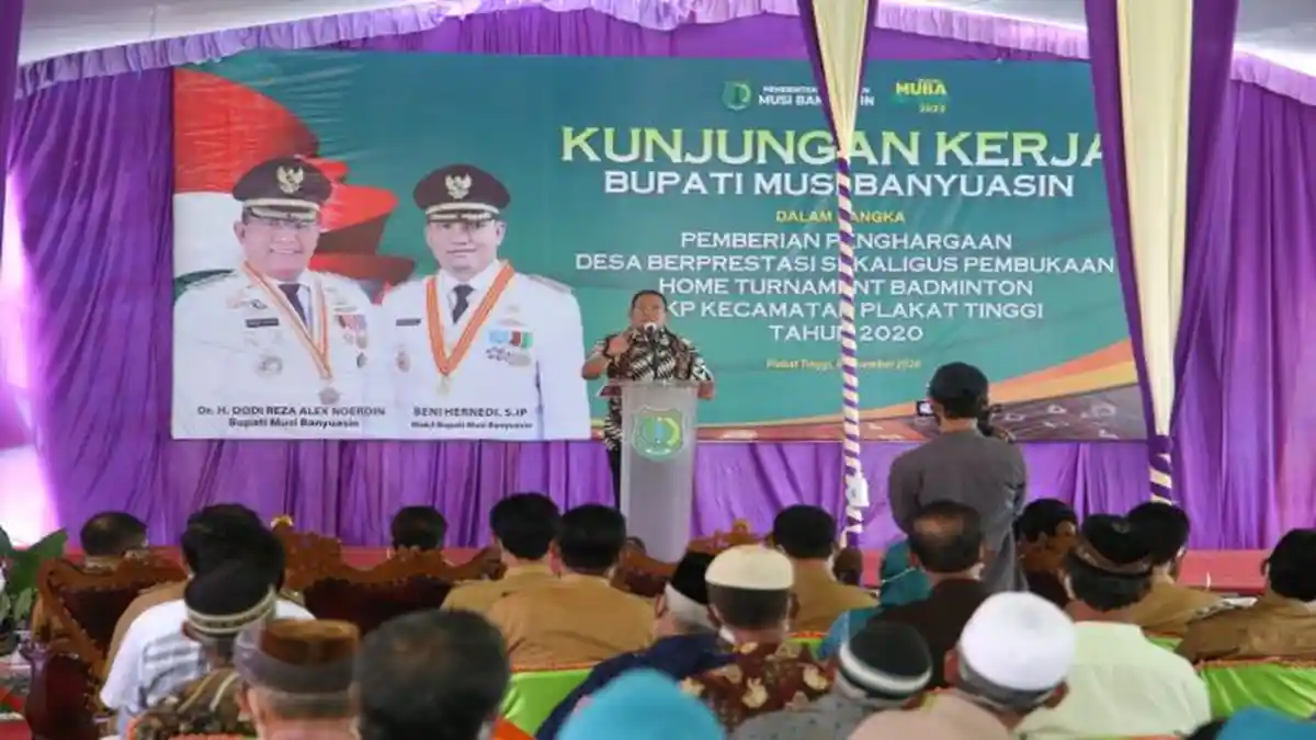 Bupati Muba Kunjungi  Warga Plakat Tinggi, Anggarkan Rp 77 Milyar Pembangunan Jalan dan Jembatan