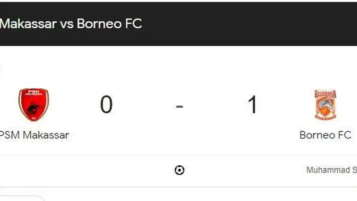 Tertinggal 0-1 dari Borneo Fc, Gol PSM Makassar Dianulir Wasit