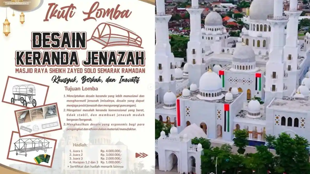 Lomba Desain Keranda Jenazah di Masjid Sheikh Zayed Solo, Pendaftaran ...