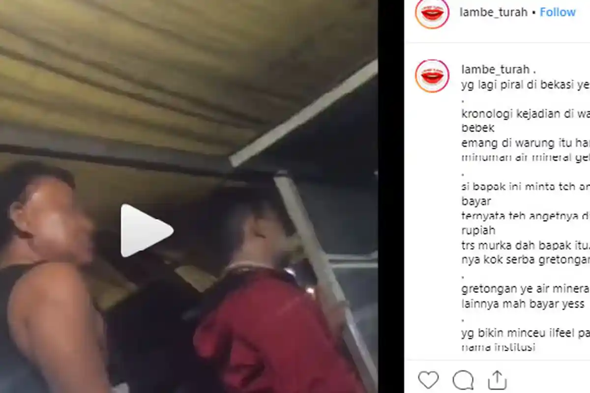 VIDEO VIRAL, Pria Marah kepada Penjual Warung Lantaran Teh Tawarnya Dihitung Rp.1000: Setan Lo!