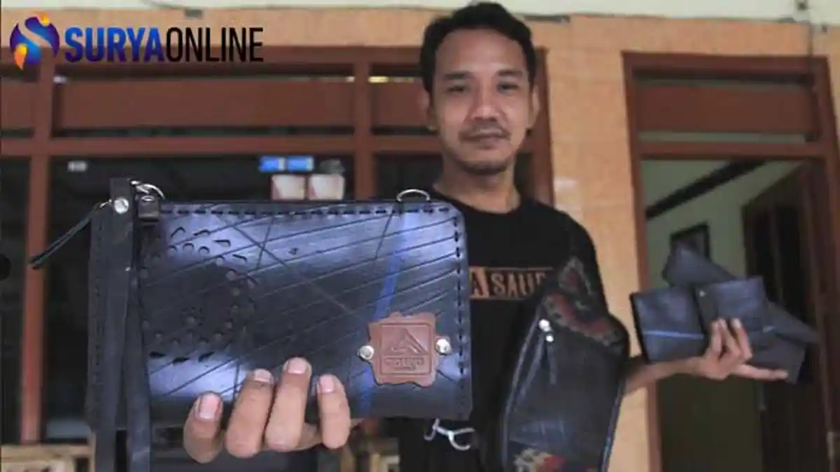 Andres Fitra Manfaatkan Ban Truk Bekas Jadi Tas dan Dompet, Dia Bidik Pasar Australia hingga Inggris