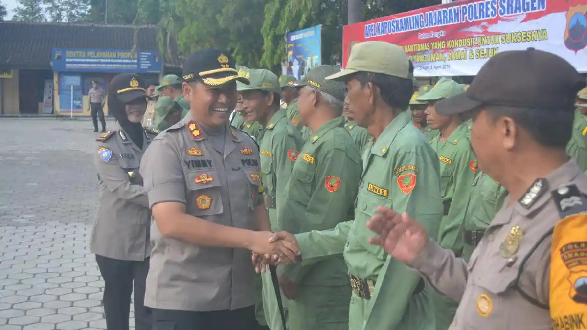 Pimpin Apel Kaposkamling, Kapolres Sragen Sebut Peran Poskamling Sangat Sentral