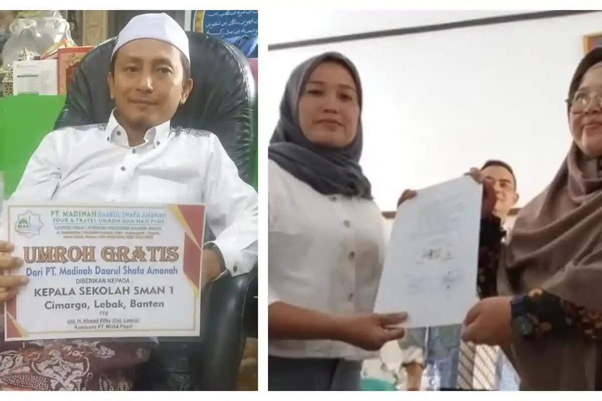 SOSOK Ustaz Lancip Beri Umrah Gratis Kepsek SMAN 1 Cimarga, Pernah Pimpin Sumpah Pocong Arya Wiguna