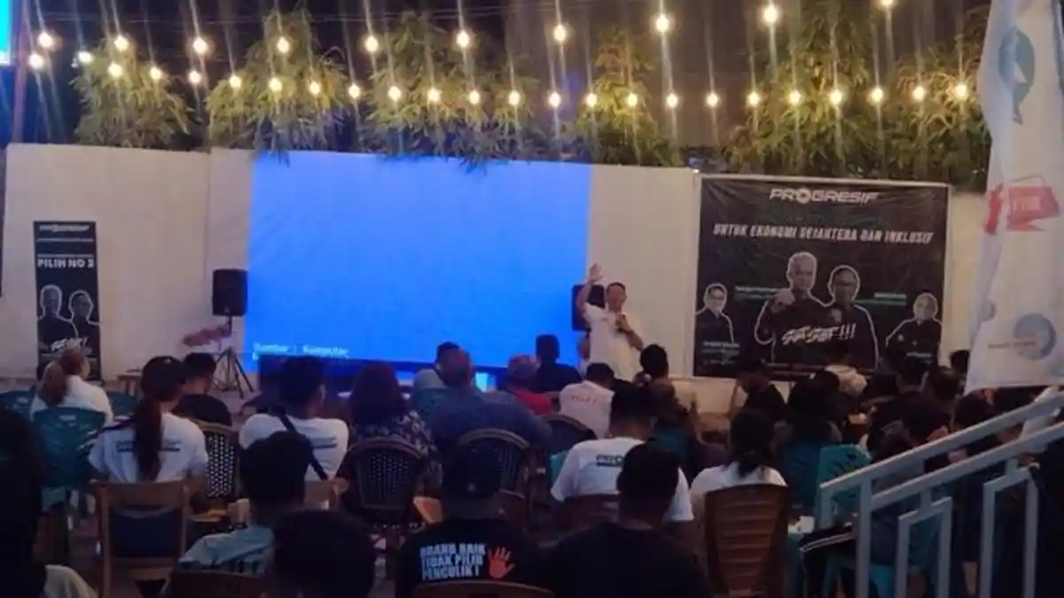 Progresif NTT Nobar Debat Capres Ketiga