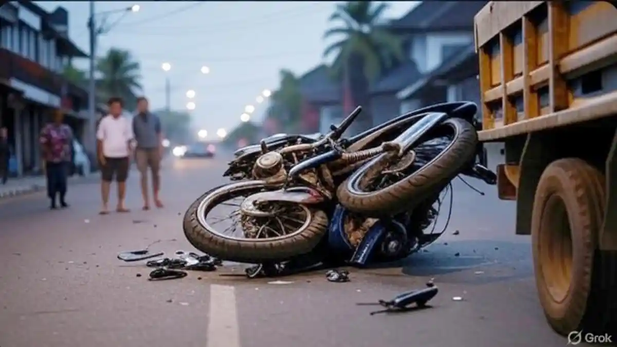 Kecelakaan Maut, Seorang Pelajar Tewas, Warga: Motor Ditumpangi 3 Orang dan Tabrakan dengan Truk