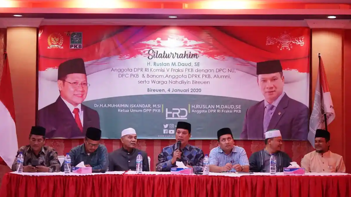 HRD Gelar Silaturrahim dengan Pengurus PKB dan Warga Nahdliyin di Bireuen