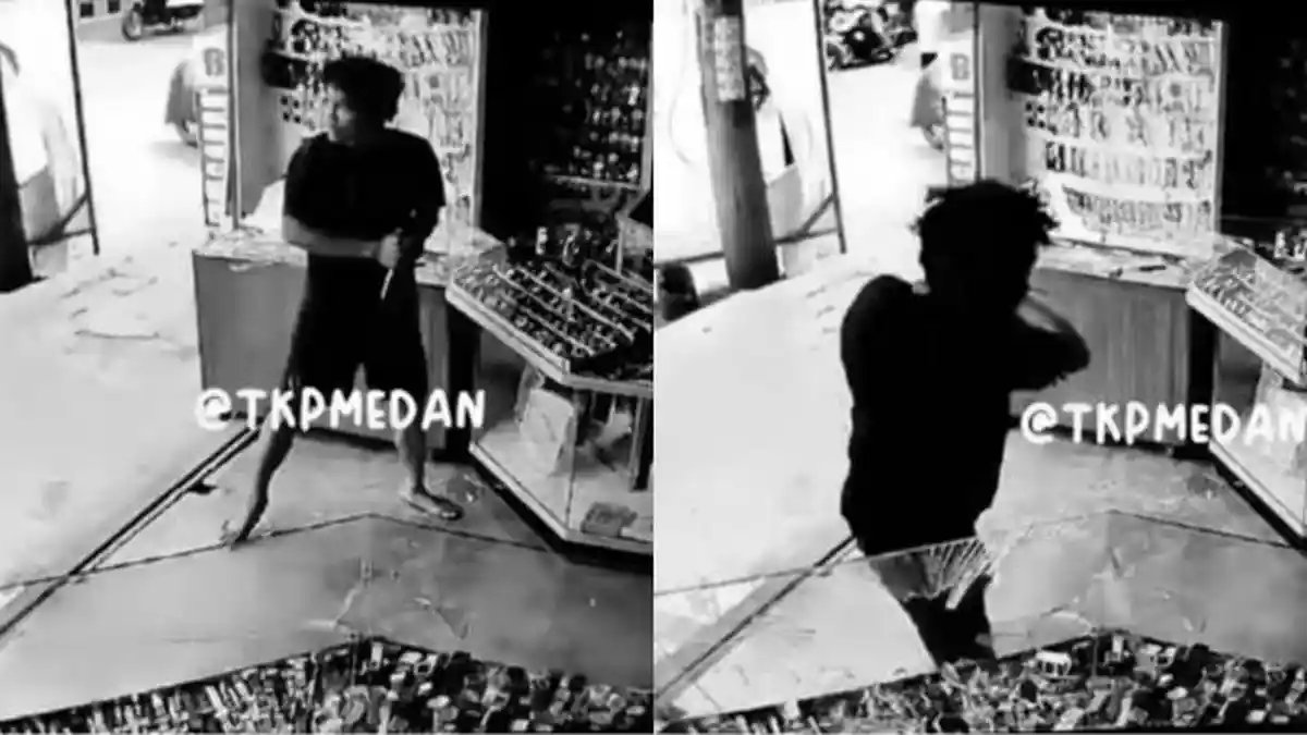 Viral Pria Ngamuk di Toko Jam di Binjai, Obrak-abrik dan Pecahkan Etalase Toko