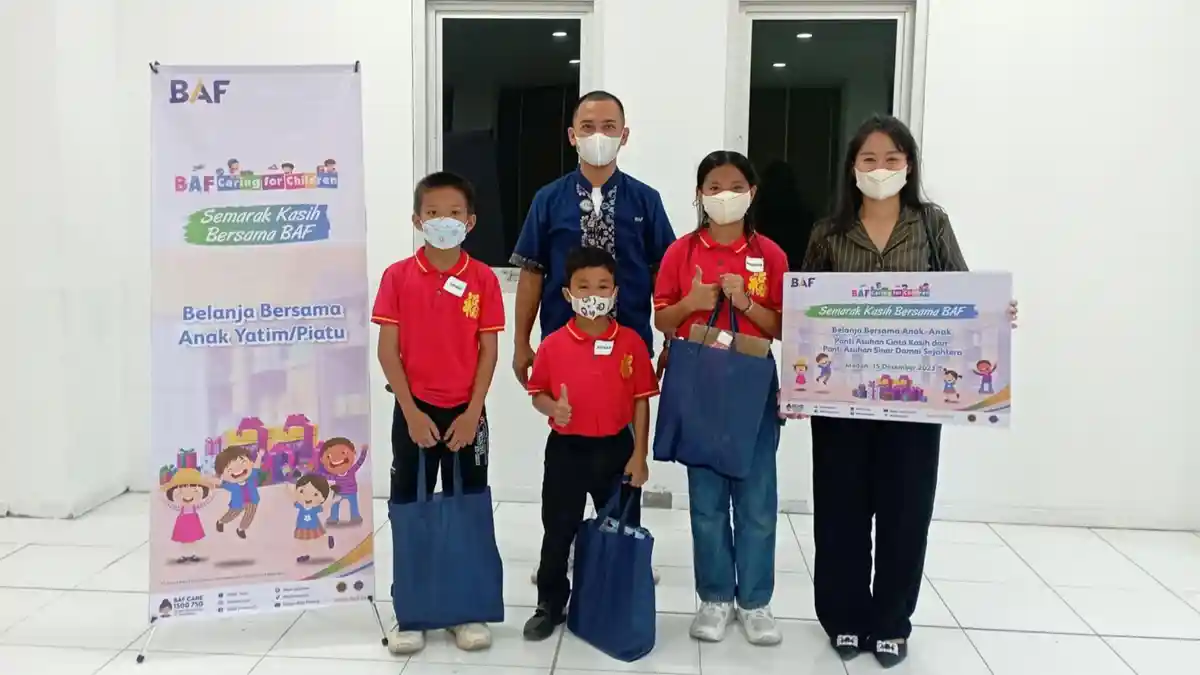 BAF Ajak Lebih dari 300 Anak Yatim dan Piatu Berbelanja Bersama, Serentak di 9 Kota